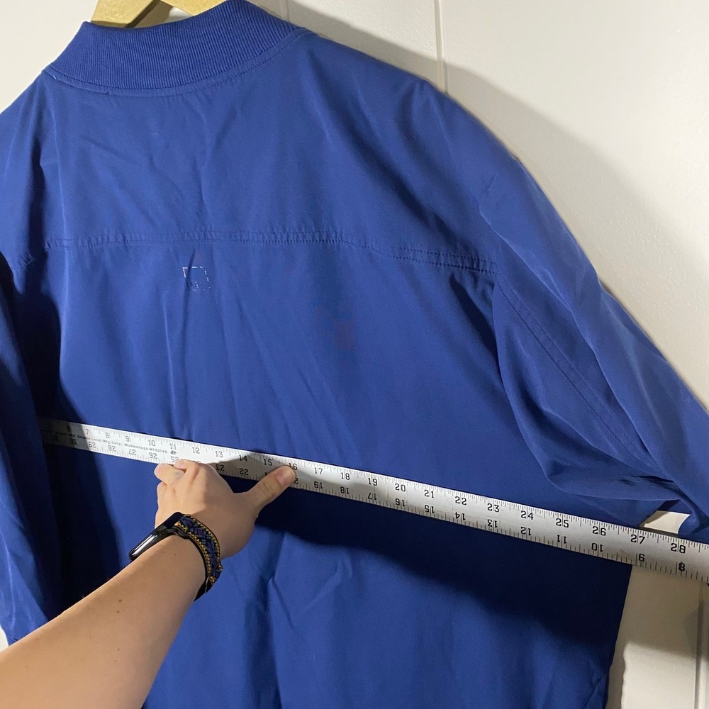 Medelita Element Scrub Jacket Blue XXL Full Zip Ribbed Collar Cuffs - Picture 13 of 16